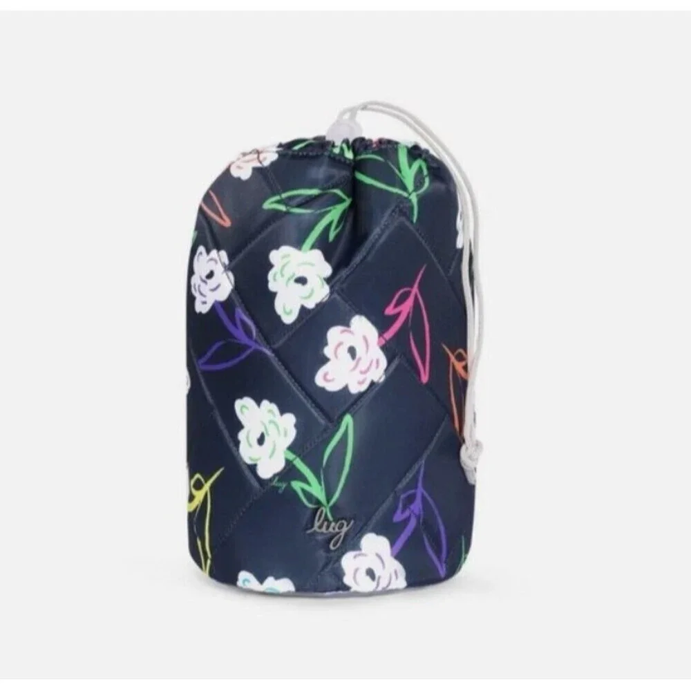 Lug Tumbler NEW Bright Floral Drawstring Storage Pouch NWT